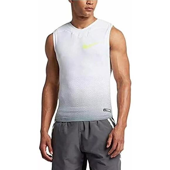 Nike Padded Football Compression Shirt Mens Large White - Picture 2 of 14